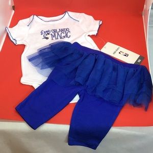 NBA Baby Orlando Magic Girls Sz 0-3 2-piece outfit